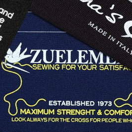 ETICHETTE IN TESSUTO CON INCHIOSTRI TERMOPLASTICI