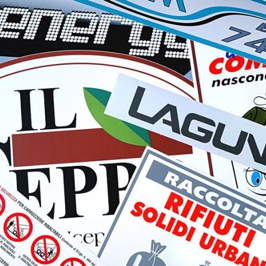 ETICHETTE ADESIVE STAMPATE IN PVC E POLIESTERE ART. 02